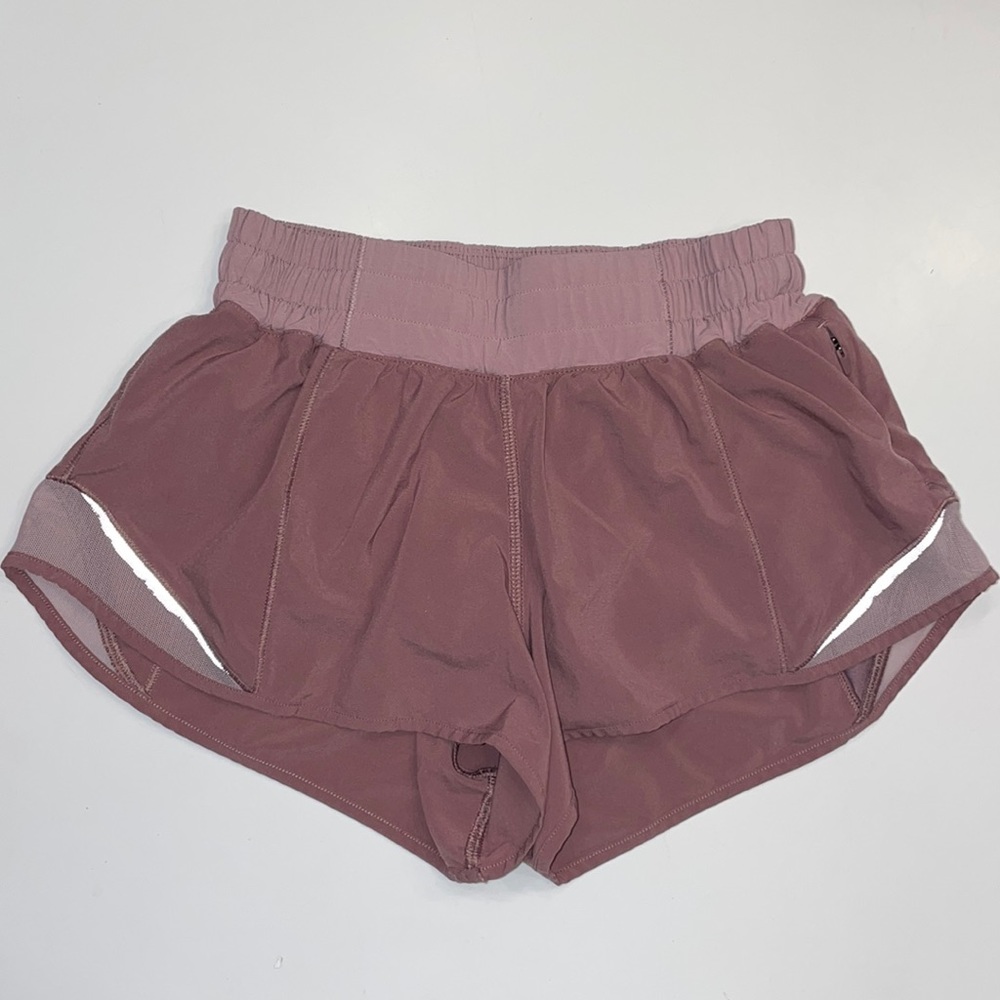 Lululemon pink hotty hot shorts 2” inseam